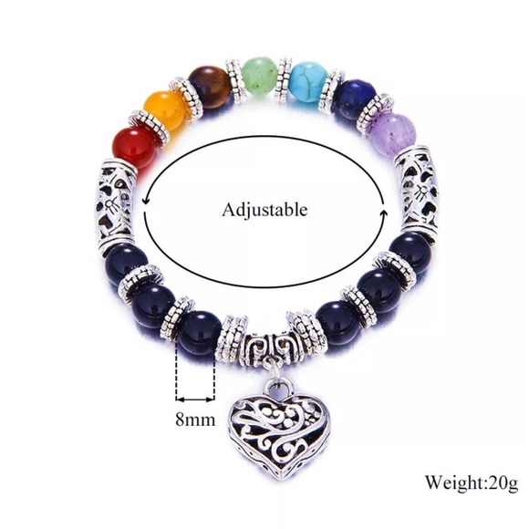 7 chakra Yoga Bracelet - Picture 3 of 3